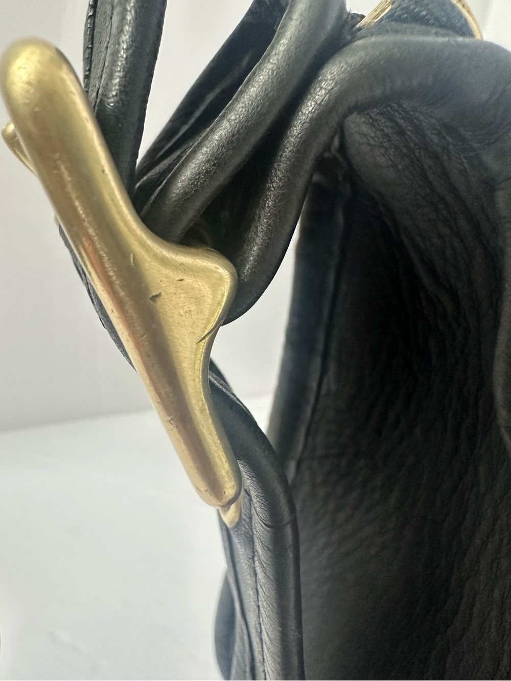 Vintage Coach Patricia’s Legacy Saddle Bag 90’s Black Leather 9951 Flap EUC - Picture 8 of 17